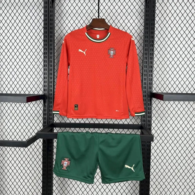 Kit Criança Principal Portugal 2025 Manga Comprida