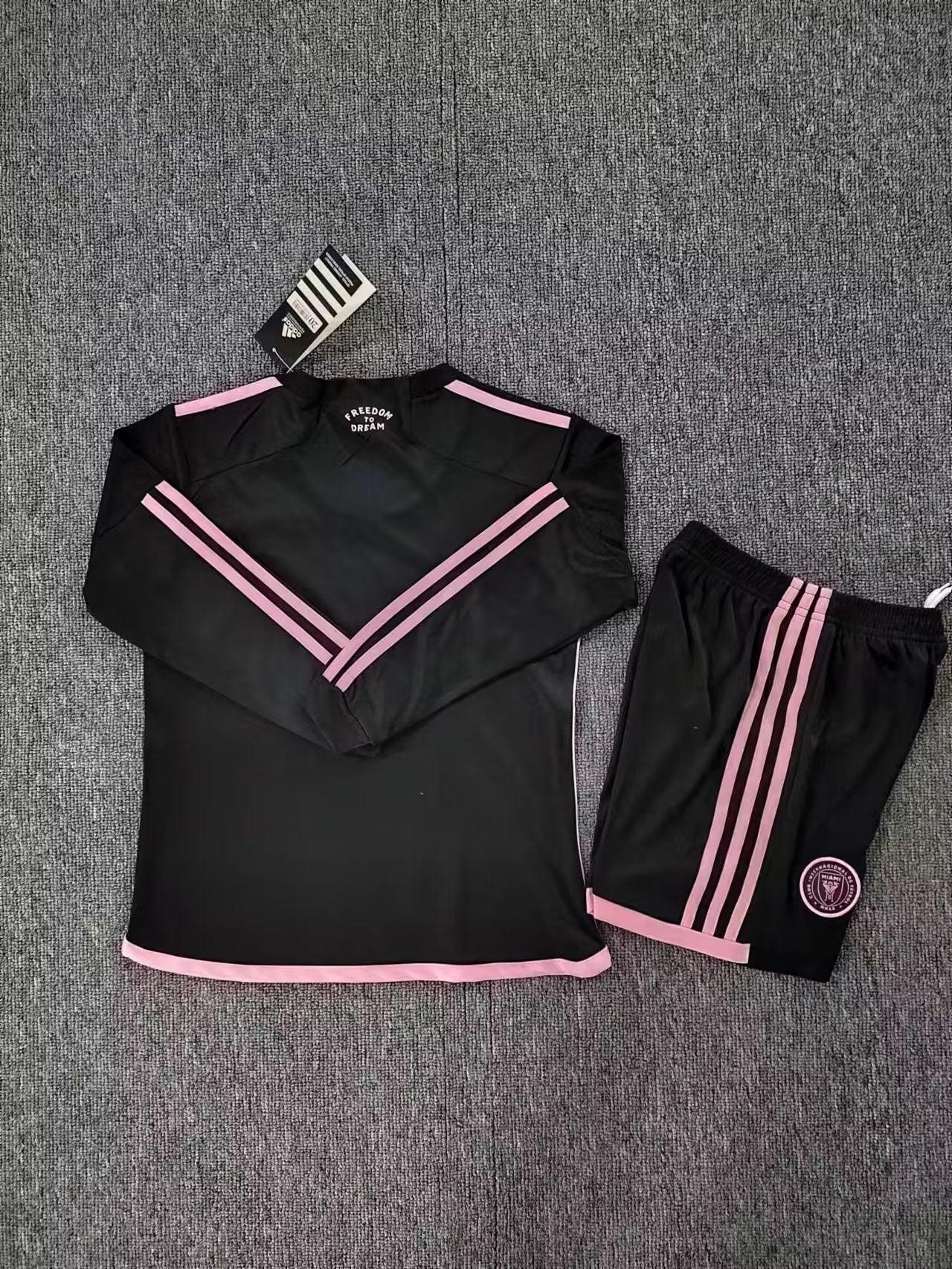 Kit Criança Secundária Inter Miami Manga Comprida 2023/24