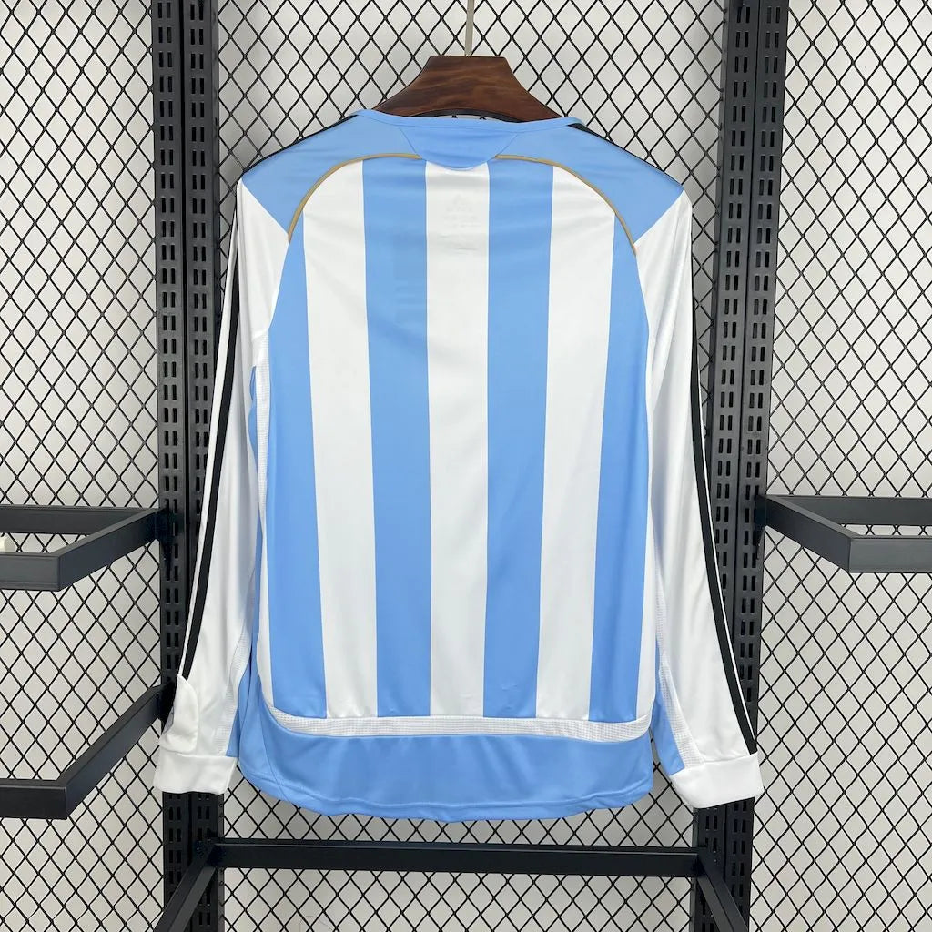 Camisola Principal Argentina 2006/07 Manga Comprida