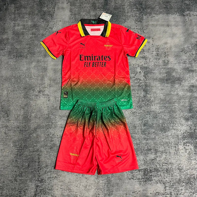 Kit Criança Secundário Ac Milan 2025/26