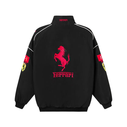 Casaco Ferrari - Racing Vintage Preto