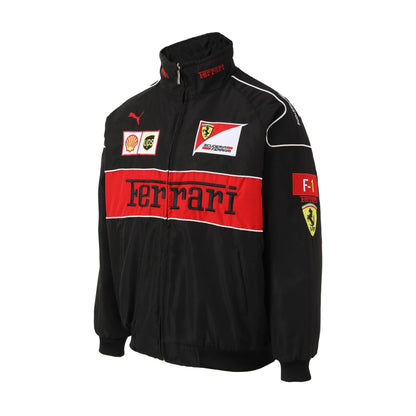 Casaco Ferrari - Racing Vintage Preto