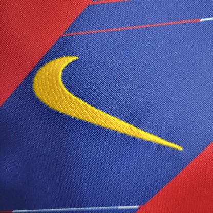 Barcelona Camisola de Treino White Blue and Red 2023/24