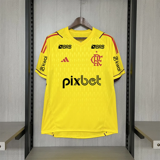 Camisola GK Yellow Flamengo 2024/25 + all sponsors