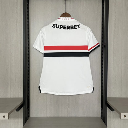 Camisola Principal São Paulo 2025/26 Mulher + All Sponsors