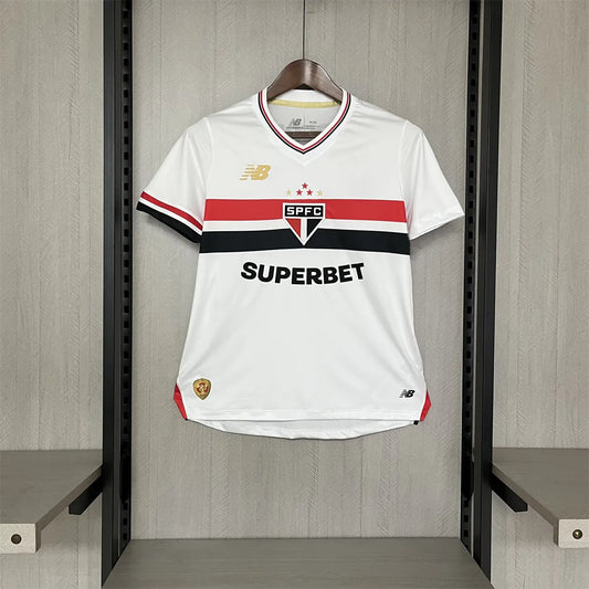 Camisola Principal São Paulo 2025/26 Mulher + All Sponsors