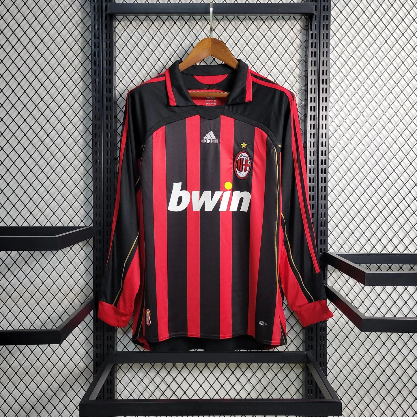 Camisola Principal AC Milan Manga Comprida 2006/07