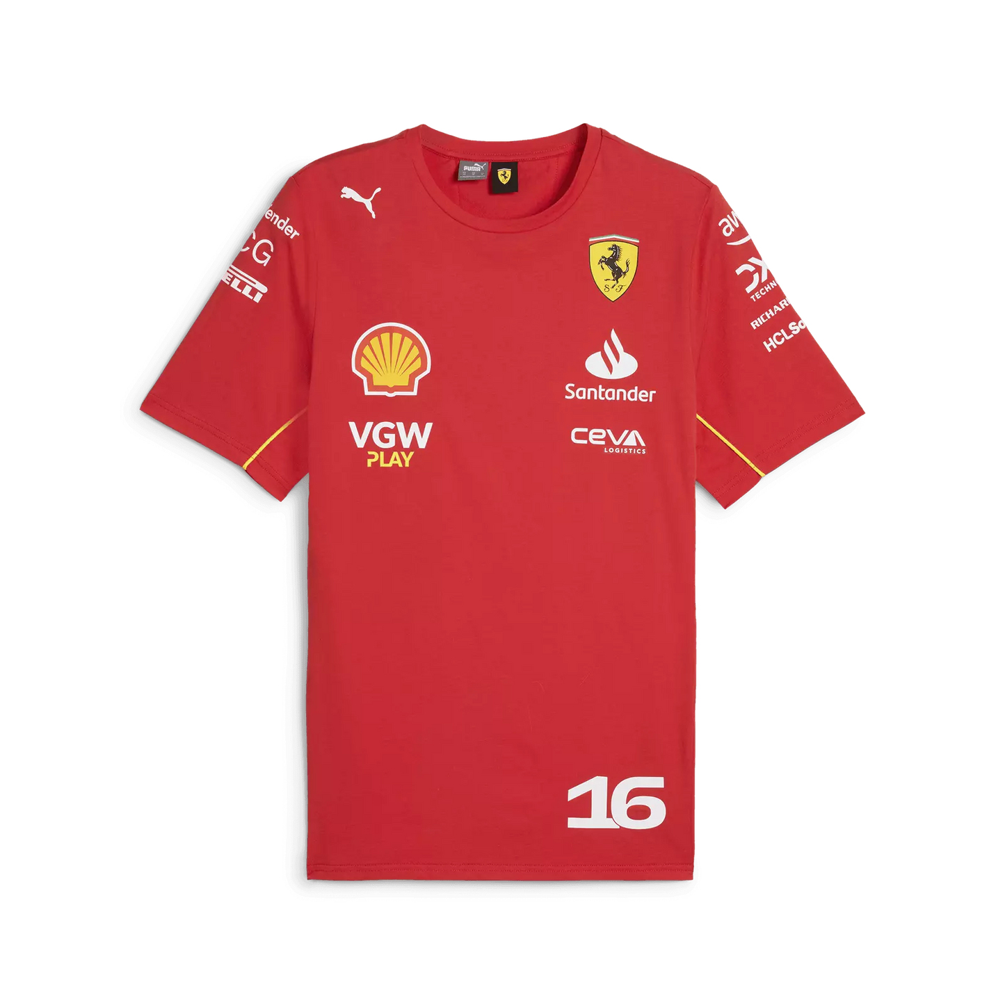 T Shirt Ferrari - Charles Leclerc 2024
