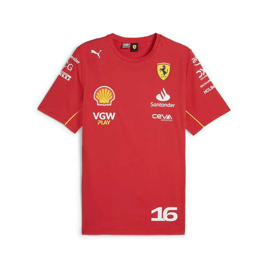 T Shirt Ferrari - Charles Leclerc 2024